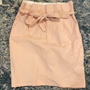 Pink Paperbag Pencil Skirt